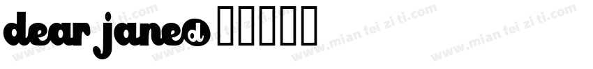 dear jane字体转换
